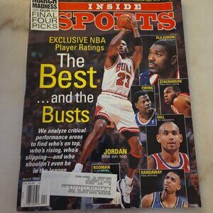Inside Sports Magazine - April 1996 - Michael Jordan Dennis Rodman